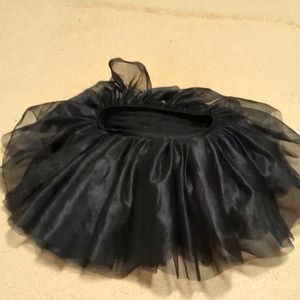 Extra small child's black tutu